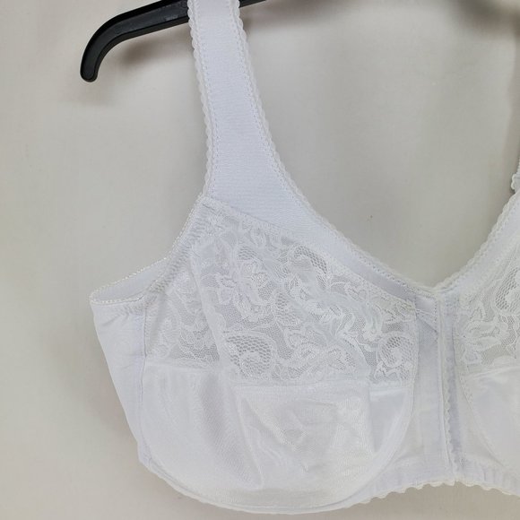 Glamorise Magic Lift Front Hook Soft Cup Bra White - Picture 2 of 7